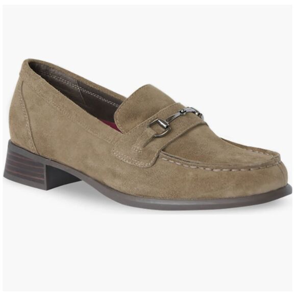 Munro Gryfinn Bit Loafer Toasted Seasame Suede Size 9 - Picture 3 of 5